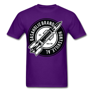 Gas-A-Holic Rocket City Men's T-Shirt - purple