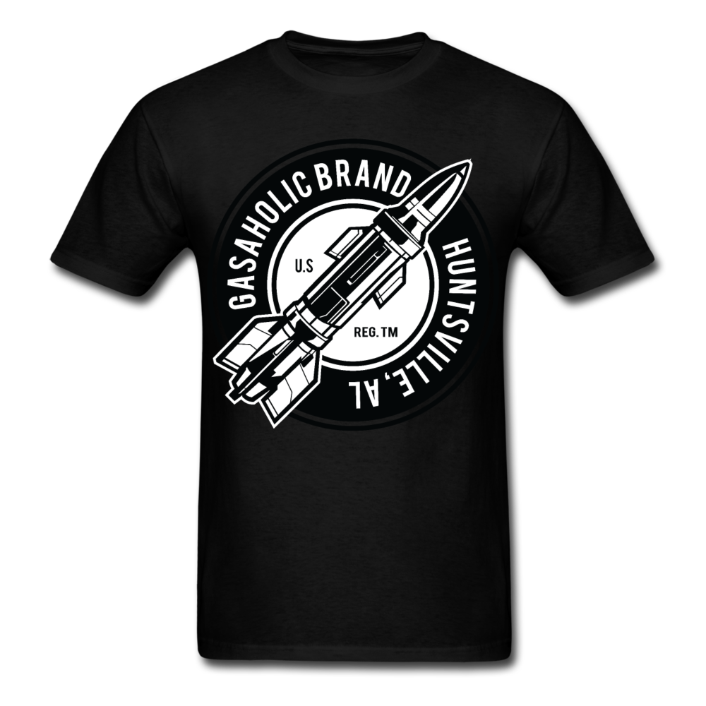 Gas-A-Holic Rocket City Men's T-Shirt - black