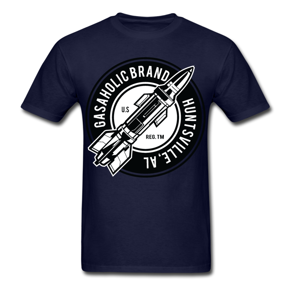 Gas-A-Holic Rocket City Men's T-Shirt - navy