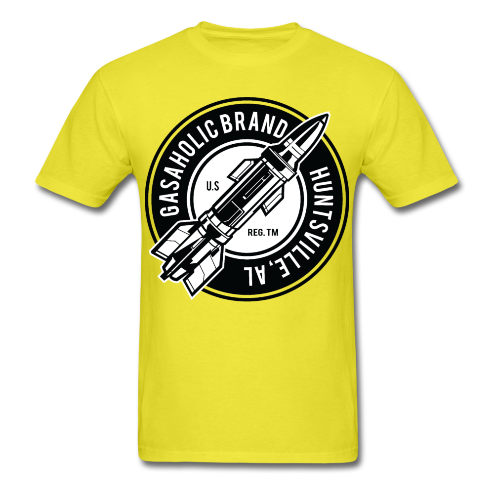 Gas-A-Holic Rocket City Men's T-Shirt - yellow