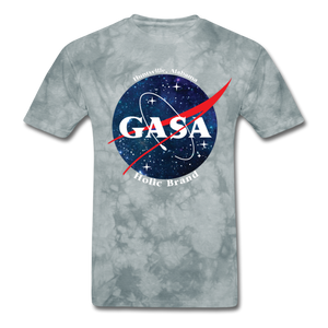 GASA NASA Men's T-Shirt - grey tie dye