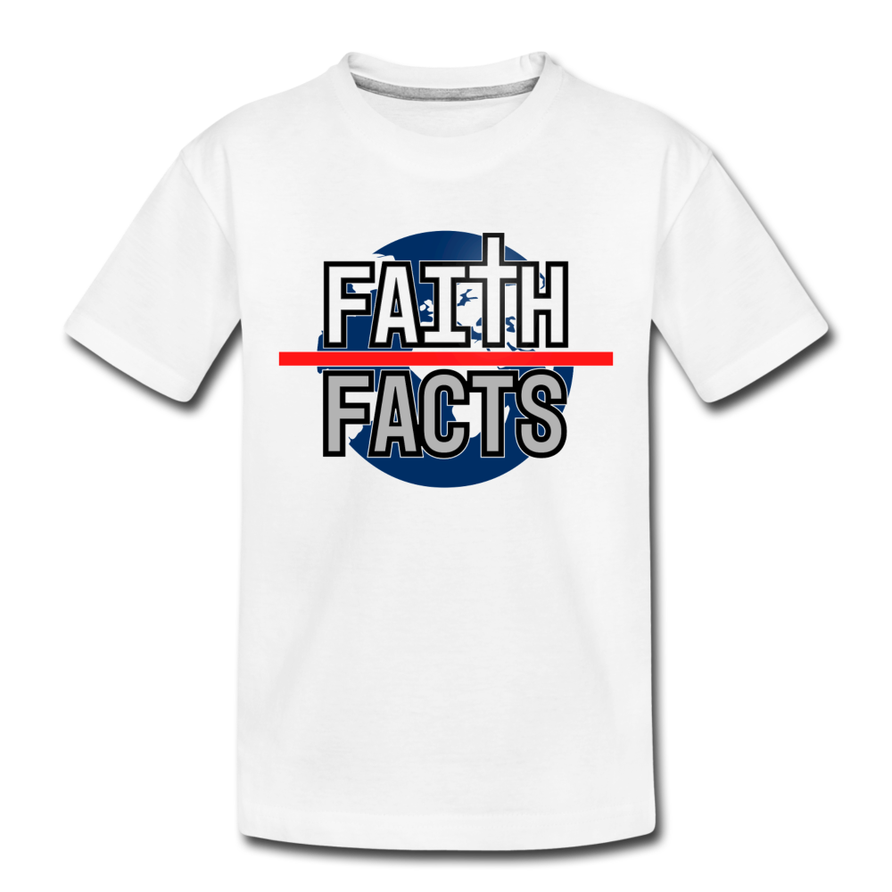 Faith Over Facts 2022 Kids' Premium T-Shirt - white