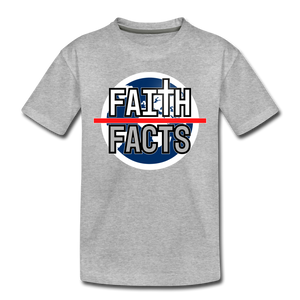 Faith Over Facts 2022 Kids' Premium T-Shirt - heather gray