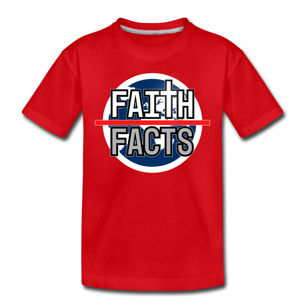 Faith Over Facts 2022 Kids' Premium T-Shirt - red
