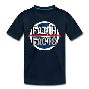 Faith Over Facts 2022 Kids' Premium T-Shirt - deep navy