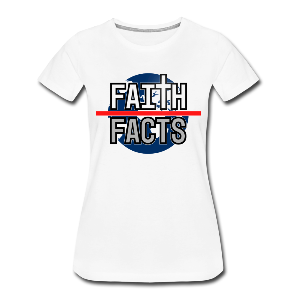 Faith Over Facts 2022 Women’s Premium T-Shirt - white