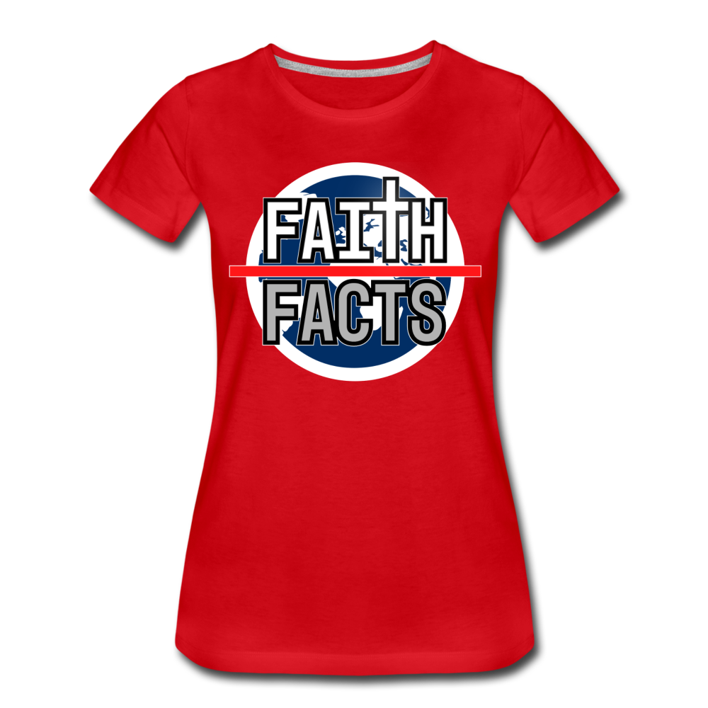 Faith Over Facts 2022 Women’s Premium T-Shirt - red