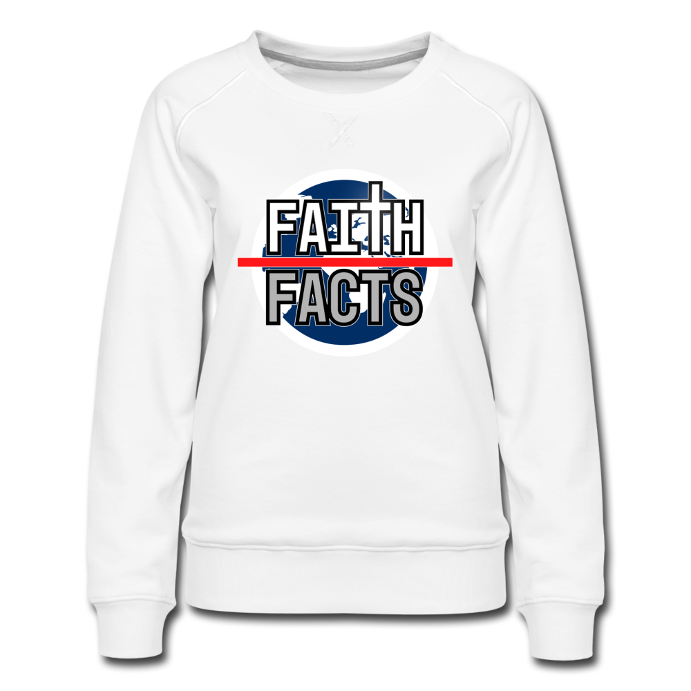 Faith Over Facts 2022 Women’s Premium Sweatshirt - white