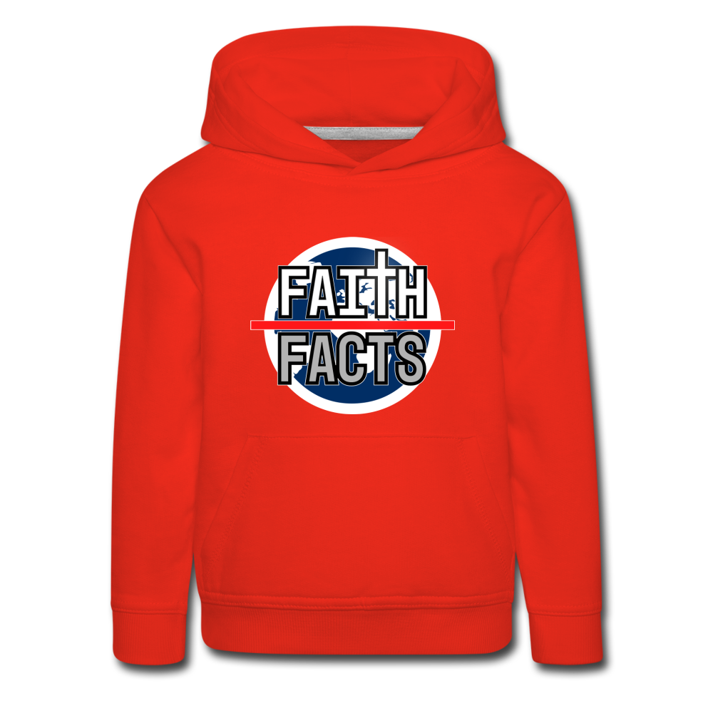 Faith Over Facts 2022 Kids‘ Premium Hoodie - red