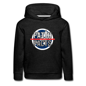 Faith Over Facts 2022 Kids‘ Premium Hoodie - charcoal grey