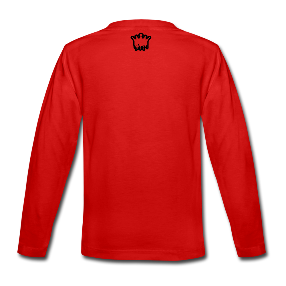FAITH OVER FACTS 2022 Kids' Premium Long Sleeve T-Shirt - red