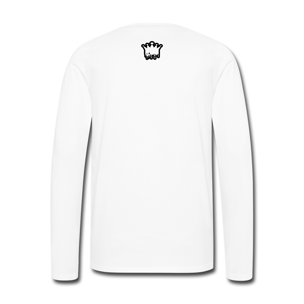 FAITH OVER FACTS 2022 Men's Premium Long Sleeve T-Shirt - white