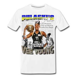 MC Vee Young 90's Men's Premium T-Shirt - white