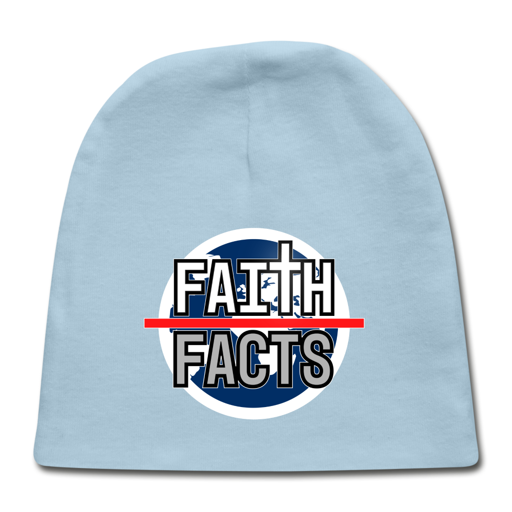 FAITH OVER FACTS 2022 Baby Cap - light blue