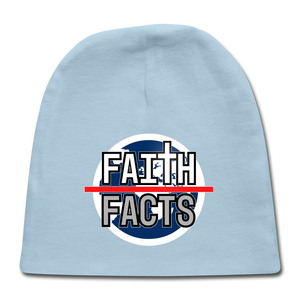 FAITH OVER FACTS 2022 Baby Cap - light blue