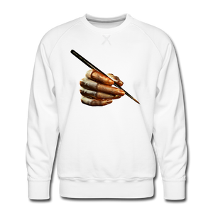 GOLDENHAND_ARTS Men’s Premium Sweatshirt - white