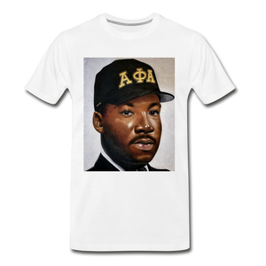 MLK Alpha Phi Alpha Men's Premium T-Shirt - white