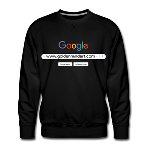Golden Google Men’s Premium Sweatshirt - black