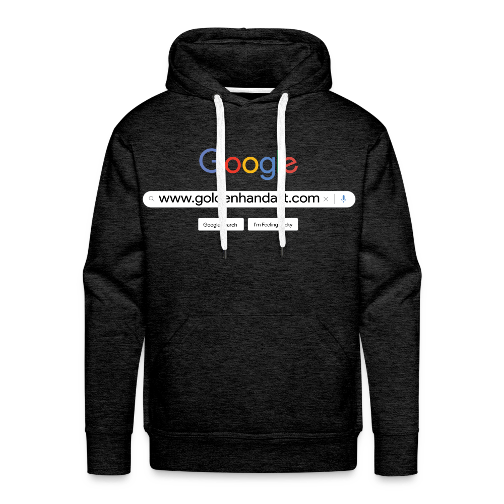 Golden Google Men’s Premium Hoodie - charcoal grey