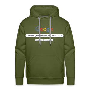 Golden Google Men’s Premium Hoodie - olive green