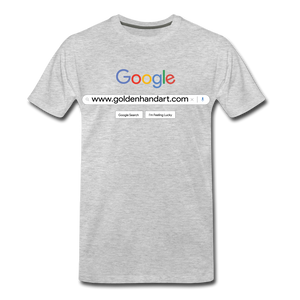 Golden Google Men's Premium T-Shirt - heather gray
