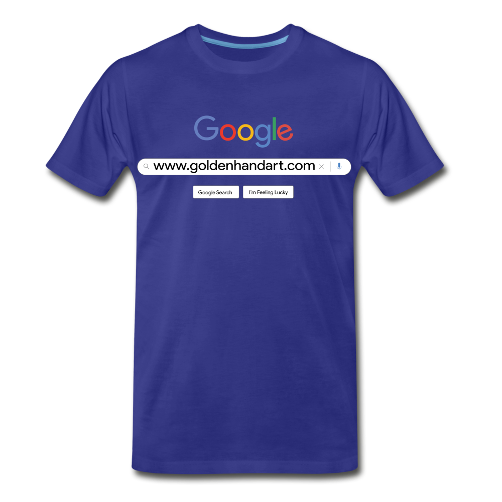 Golden Google Men's Premium T-Shirt - royal blue