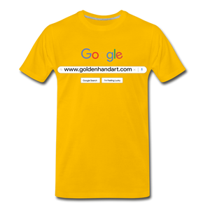 Golden Google Men's Premium T-Shirt - sun yellow