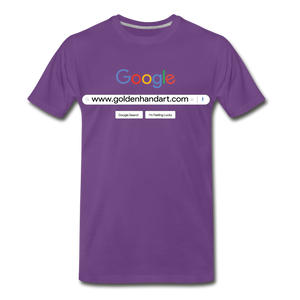 Golden Google Men's Premium T-Shirt - purple