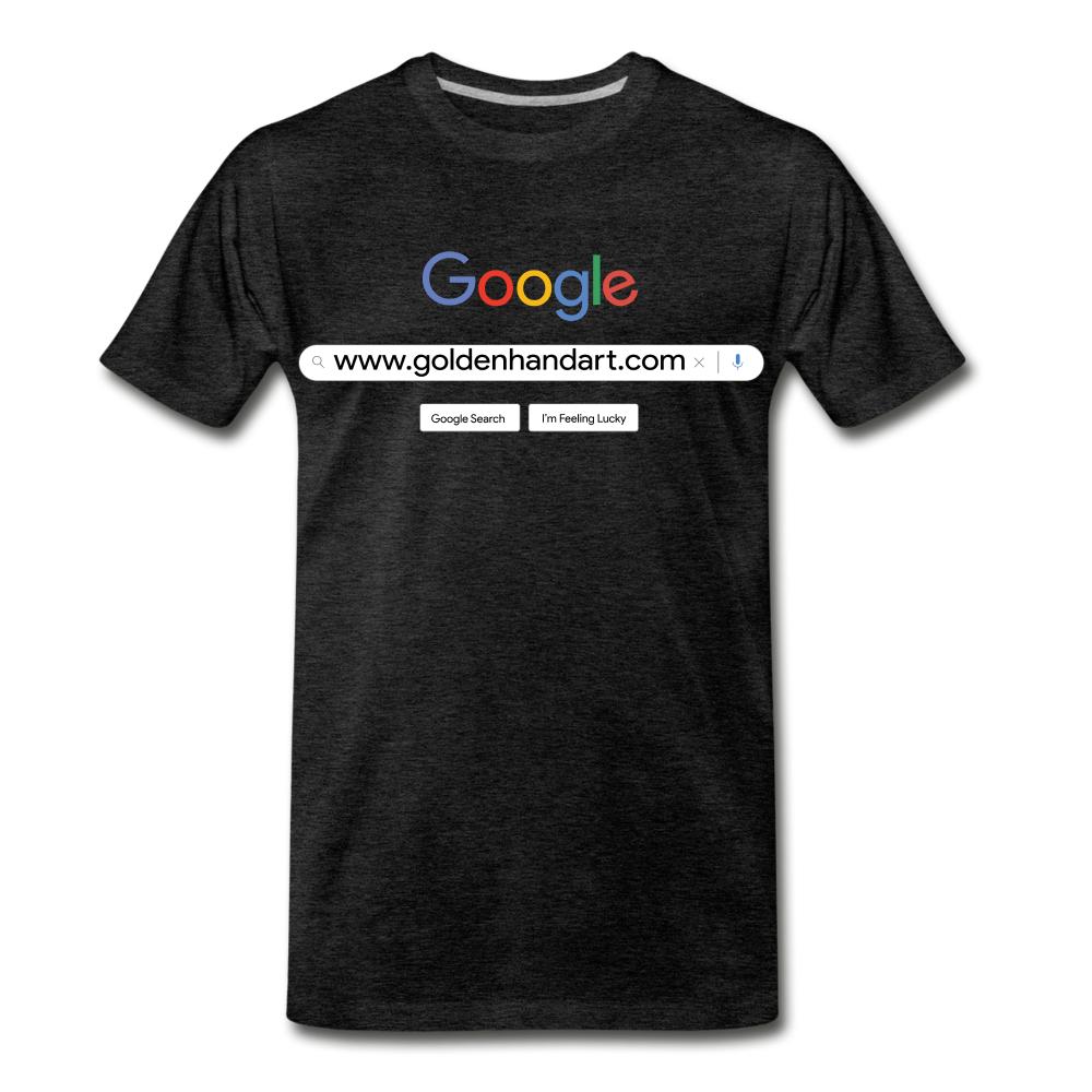 Golden Google Men's Premium T-Shirt - charcoal grey