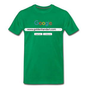 Golden Google Men's Premium T-Shirt - kelly green