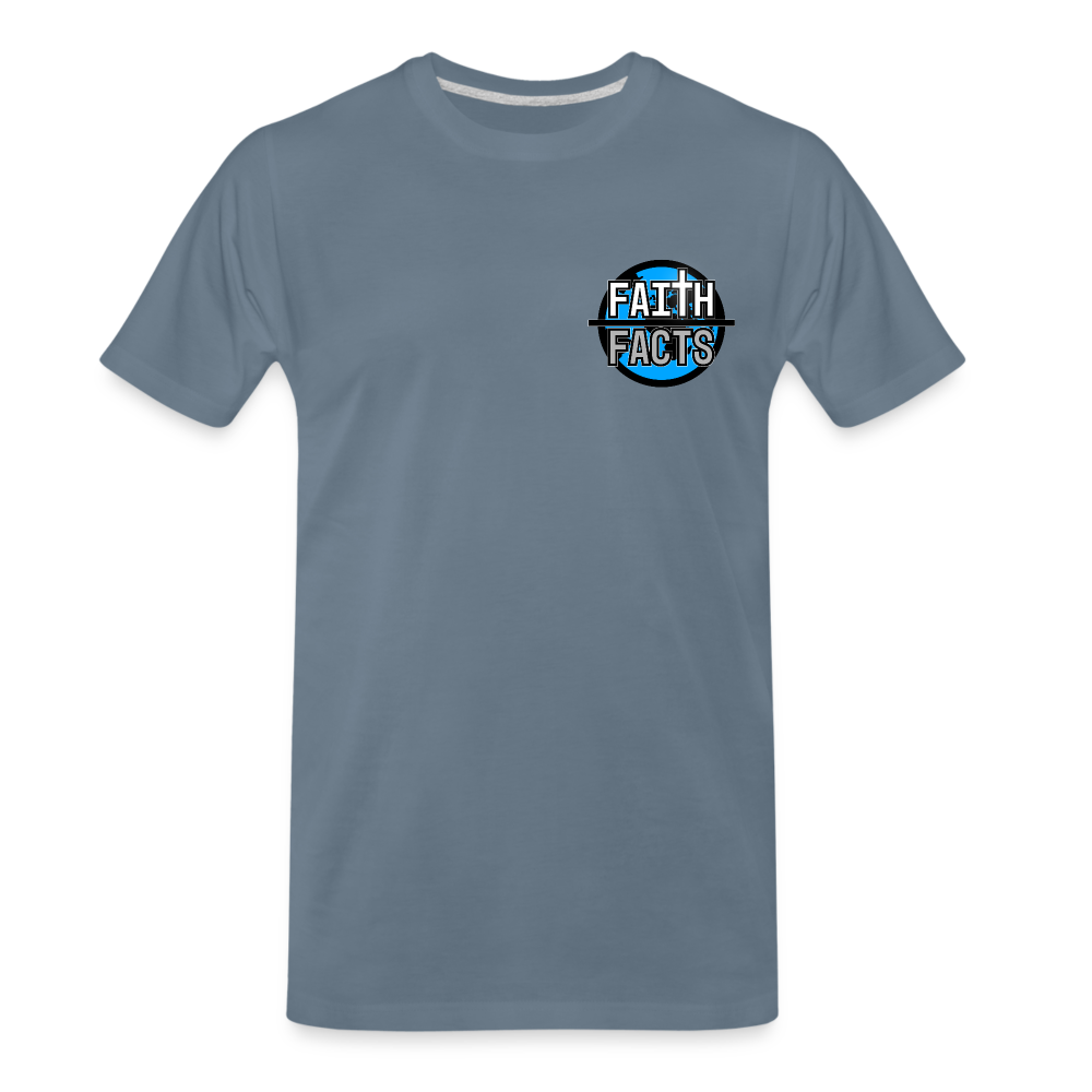 FoF Small Logo Men's Premium T-Shirt - steel blue