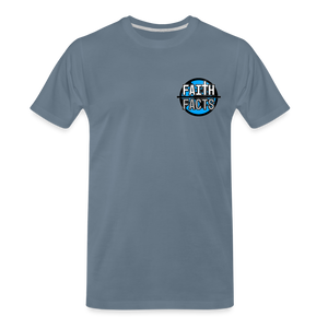 FoF Small Logo Men's Premium T-Shirt - steel blue