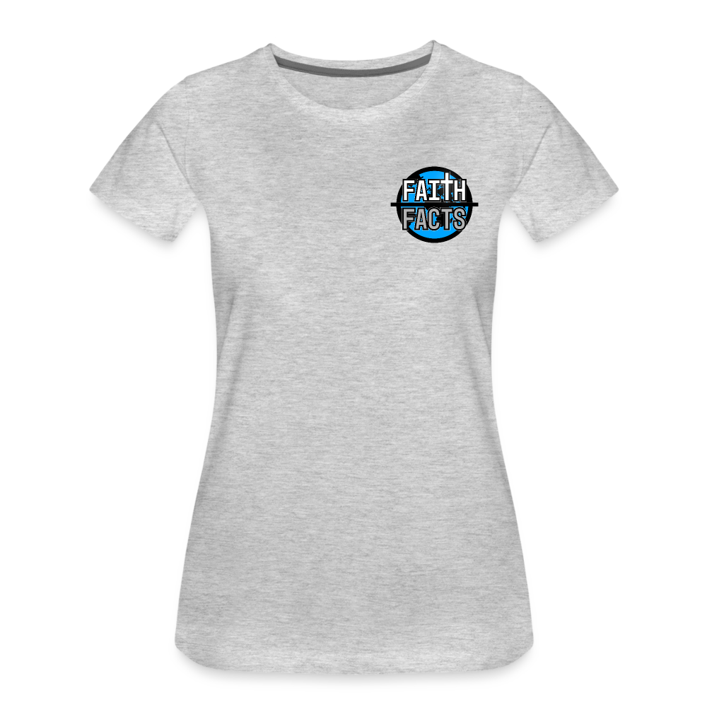 FoF Small Logo Women’s Premium T-Shirt - heather gray