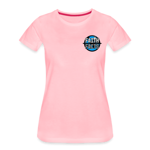 FoF Small Logo Women’s Premium T-Shirt - pink