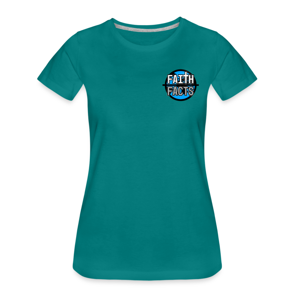 FoF Small Logo Women’s Premium T-Shirt - teal