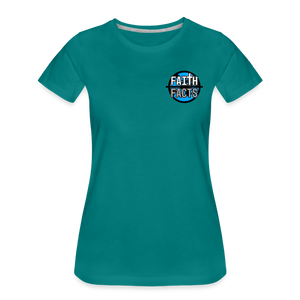 FoF Small Logo Women’s Premium T-Shirt - teal