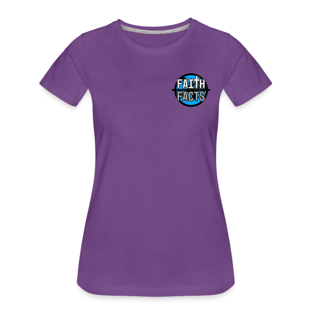 FoF Small Logo Women’s Premium T-Shirt - purple