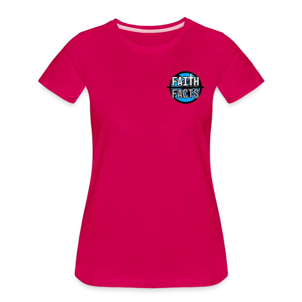 FoF Small Logo Women’s Premium T-Shirt - dark pink