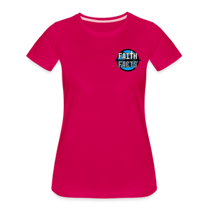 FoF Small Logo Women’s Premium T-Shirt - dark pink
